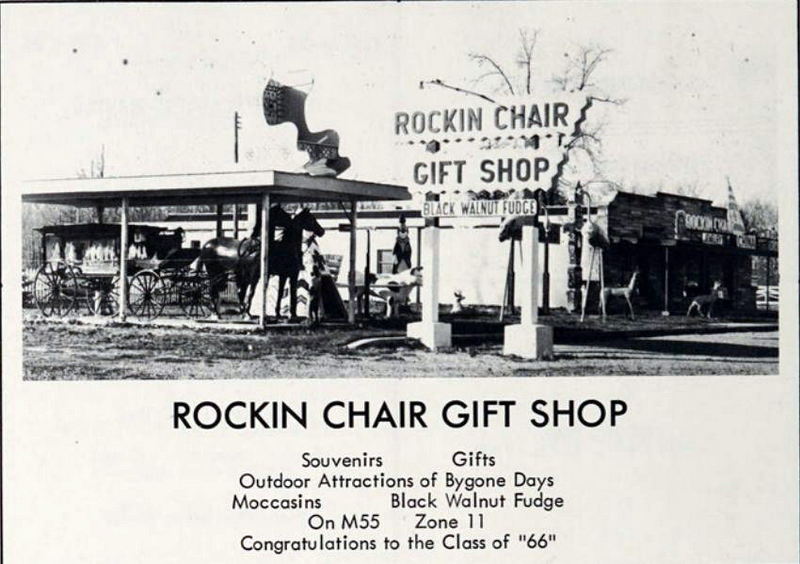 Rockin Chair Gift Shop - Houghton Lake High School - Bobcat Yearbook Class Of 1966
